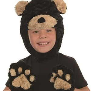 Black Brown Bear 🐻 Hat mittens Halloween costume